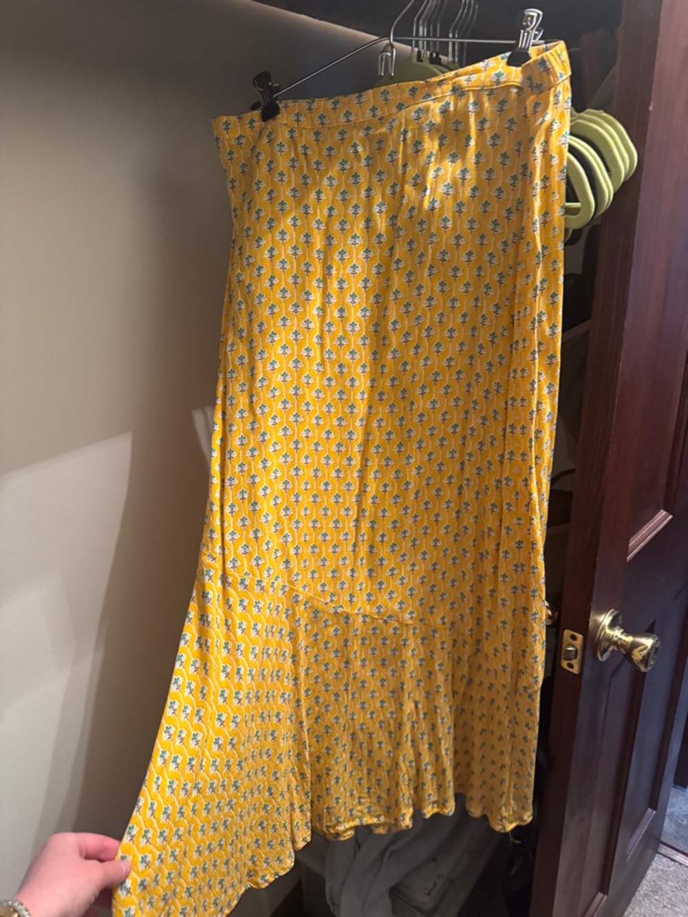 NWOT Rhode Resort x Target Dainty Lotus block print midi skirt M